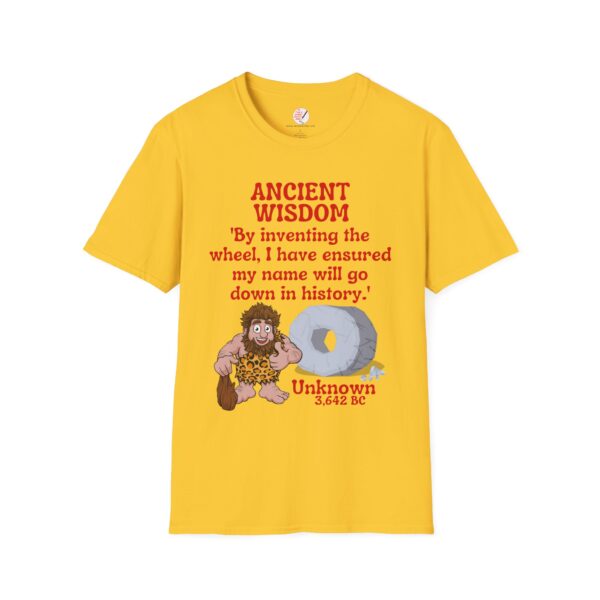 Ancient Wisdom (The wheel): Unisex Softstyle T-Shirt - Image 5