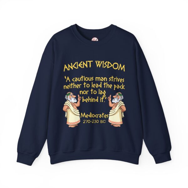 Ancient Wisdom - Mediocrates Unisex Heavy Blend™ Crewneck Sweatshirt - Image 8