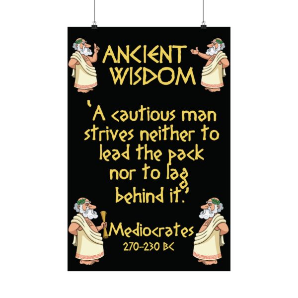 Ancient Wisdom - Mediocrates: Premium Matte vertical poster - Image 5
