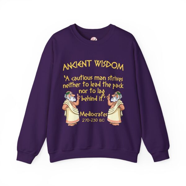 Ancient Wisdom - Mediocrates Unisex Heavy Blend™ Crewneck Sweatshirt - Image 9