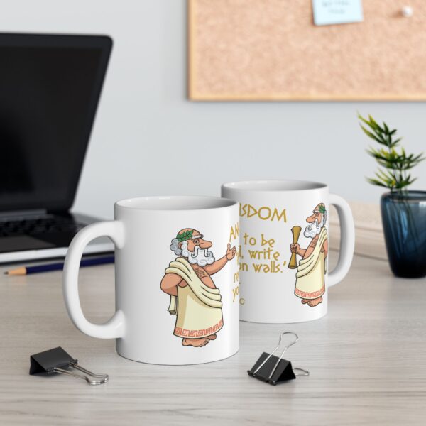Ancient Wisdom (Kilroy) Ceramic Mug (11oz or 15oz) - Image 4