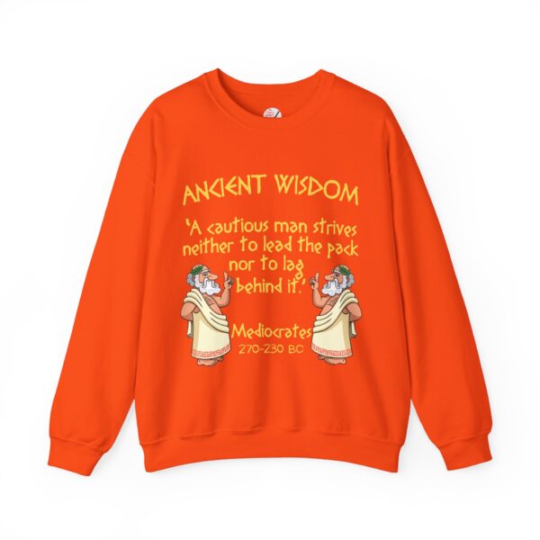 Ancient Wisdom - Mediocrates Unisex Heavy Blend™ Crewneck Sweatshirt - Image 4