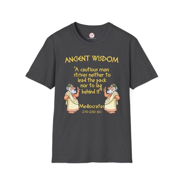Ancient Wisdom - Mediocrates  Unisex Softstyle T-Shirt - Image 6