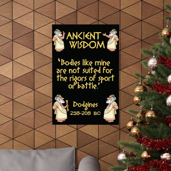 Ancient Wisdom - Dodgines (yellow letters) Premium Matte vertical poster - Image 8