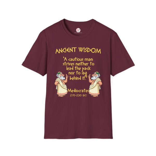 Ancient Wisdom - Mediocrates  Unisex Softstyle T-Shirt - Image 3