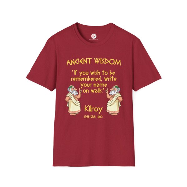 Ancient Wisdom - Kilroy  Unisex Softstyle T-Shirt - Image 17