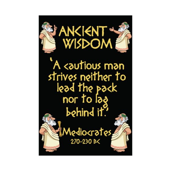 Ancient Wisdom - Mediocrates: Premium Matte vertical poster - Image 2