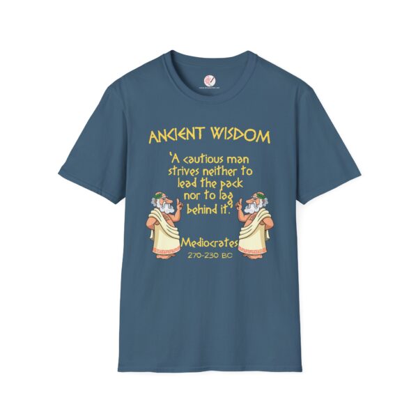 Ancient Wisdom - Mediocrates  Unisex Softstyle T-Shirt - Image 2