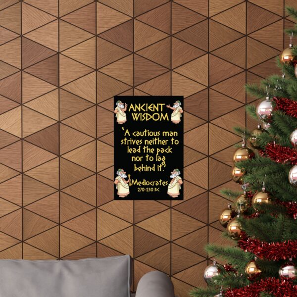 Ancient Wisdom - Mediocrates: Premium Matte vertical poster - Image 4
