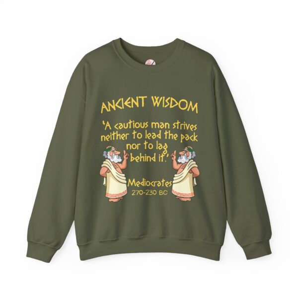 Ancient Wisdom - Mediocrates Unisex Heavy Blend™ Crewneck Sweatshirt - Image 12