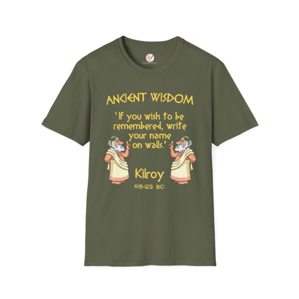 Ancient Wisdom - Kilroy  Unisex Softstyle T-Shirt - Image 3