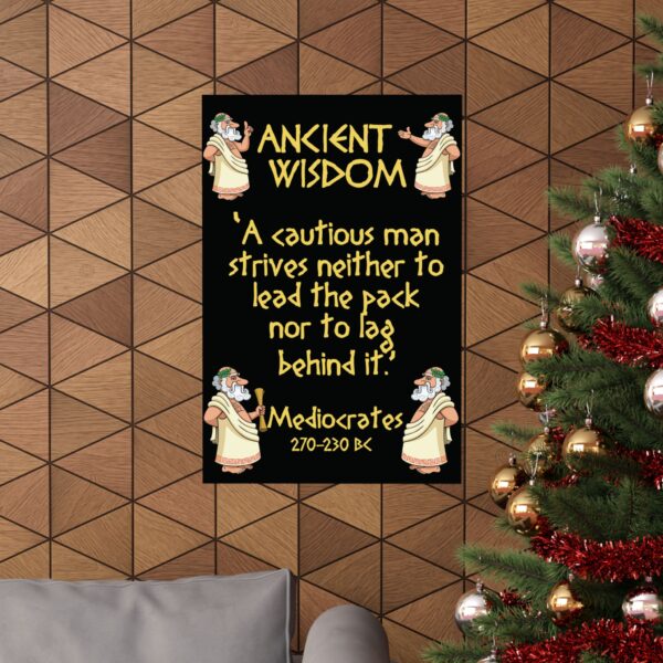 Ancient Wisdom - Mediocrates: Premium Matte vertical poster - Image 8