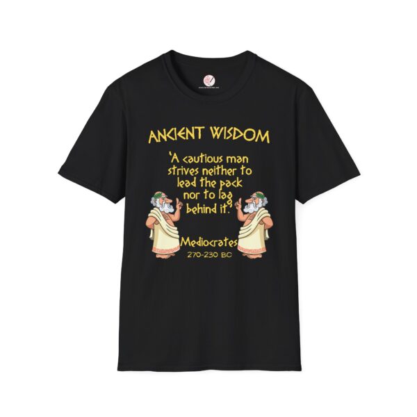 Ancient Wisdom - Mediocrates  Unisex Softstyle T-Shirt - Image 4