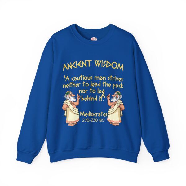 Ancient Wisdom - Mediocrates Unisex Heavy Blend™ Crewneck Sweatshirt - Image 3