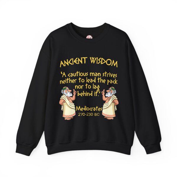 Ancient Wisdom - Mediocrates Unisex Heavy Blend™ Crewneck Sweatshirt - Image 2