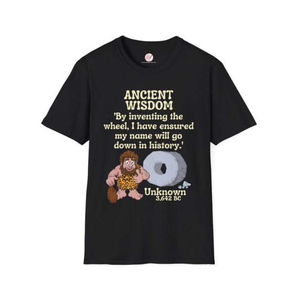 Ancient Wisdom (The wheel): Unisex Softstyle T-Shirt - Image 3
