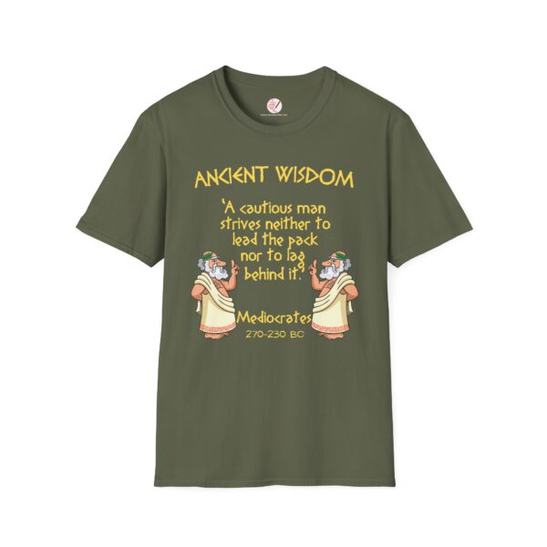 Ancient Wisdom - Mediocrates  Unisex Softstyle T-Shirt - Image 5