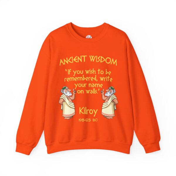 Ancient Wisdom - Kilroy Unisex Heavy Blend™ Crewneck Sweatshirt - Image 3